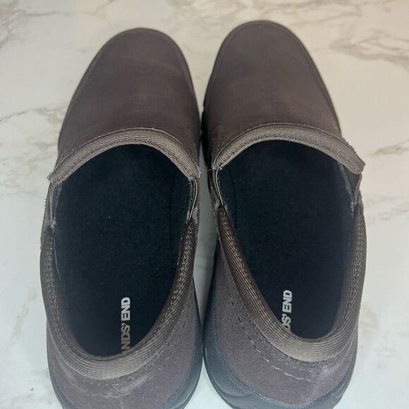Lands End All Weather Moc Dark Brown Suede size 9.5 - Picture 6 of 10
